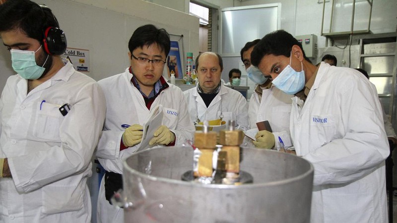 Situs bawah tanah baru nuklir Iran. (AP/Planet Labs PBC)