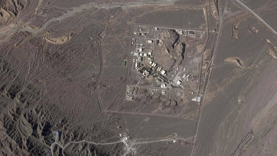 Situs bawah tanah baru nuklir Iran. (AP/Planet Labs PBC)