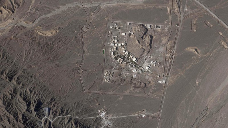 Situs bawah tanah baru nuklir Iran. (AP/Planet Labs PBC)
