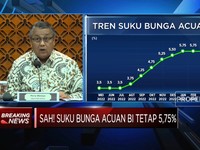 Sesuai Ekspektasi, BI Kembali Tahan Suku Bunga Acuan di 5,75%