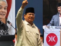 3 Hasil Survei Elektabilitas: Prabowo Teratas, Anies Terbawah
