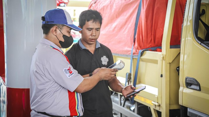 Program Subsidi Tepat MyPertamina, pembelian BBM melalui scan QR Code. (Dok. PT Pertamina Patra Niaga)