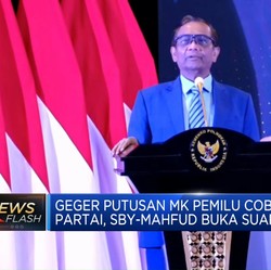 SBY-Mahfud MD Buka Suara Soal Putusan MK Pemilu Coblos Partai
