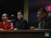 Bareng Cak Lontong, Erick Thohir Umumkan Tiket RI - Argentina