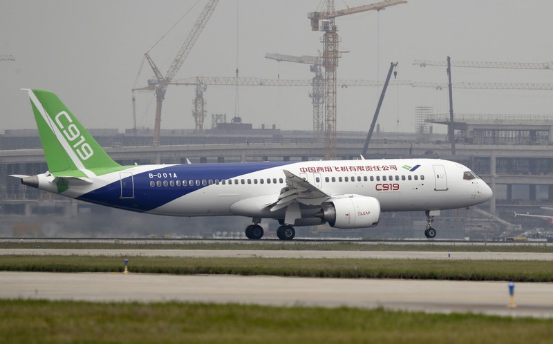 Peswat buatan China C919. Peswat buatan China C919. (AP Photo)