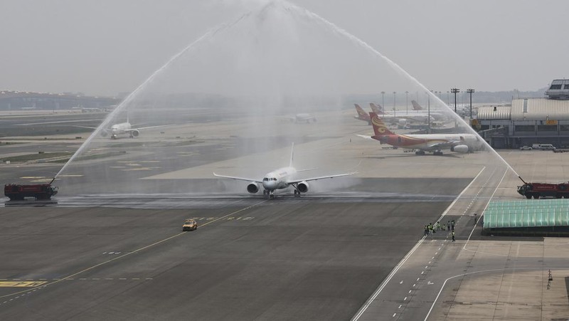 Peswat buatan China C919. (AP Photo)