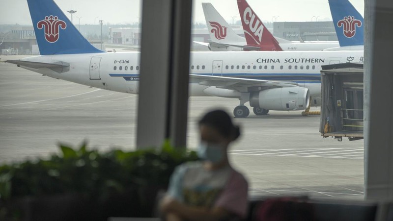 Peswat buatan China C919. (AP Photo)
