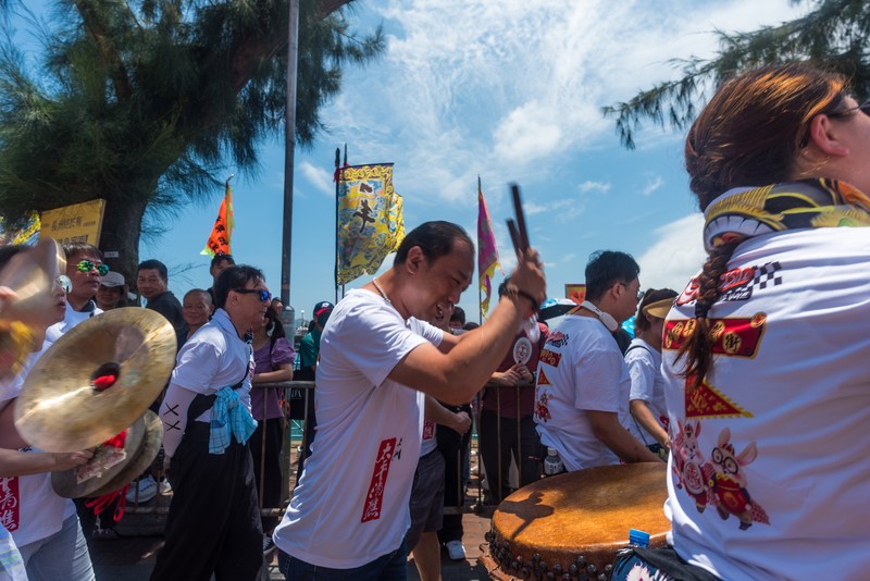 Warga meramaikan festival Bakpao di pulau Cheung Chau, Hong Kong. (Getty Images/Anthony Kwan)