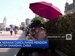 Cuaca Panas Mendidih Hantam Shanghai
