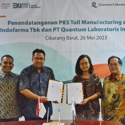 Indofarma-Quantum Laboratoris Sinergi Produksi & Pemasaran