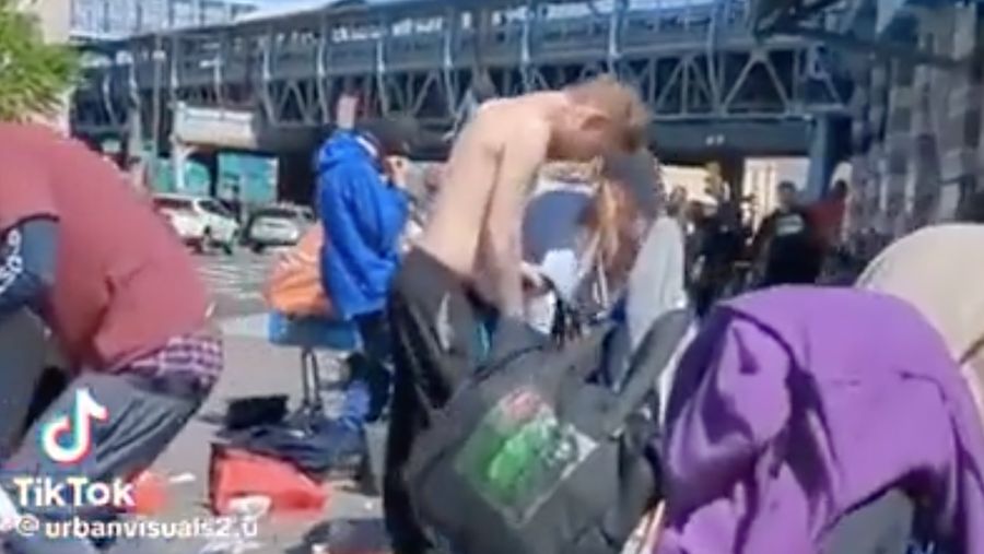 Viral video menyeramkan terkait kota zombie di Philadelphia, Amerika Serikat. (TikTok/urbanvisuals2.0)
