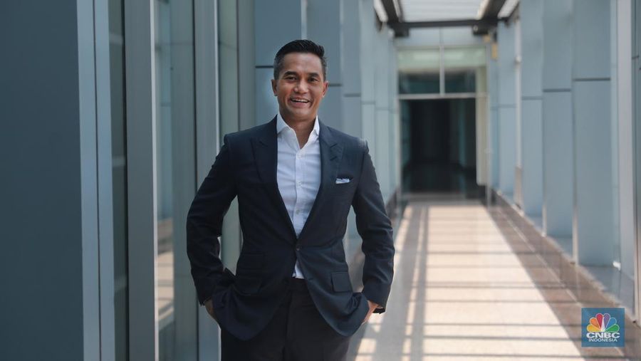 CEO Bakrie Group Anindya Bakrie (CNBC Indonesia/Muhammad Sabki)
