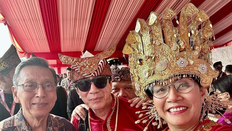 Menteri Keuangan, Seri Mulyani saat menghadiri Upaca Hari Kelahiran Pancasila. (Instagram/smindrawati)