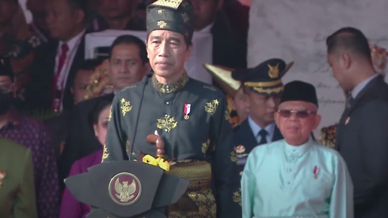 Presiden Joko Widodo saat memimpin Upacara Hari Kelahiran Pancasila di Jakartra. (YouTube/Sekretariat Presiden)