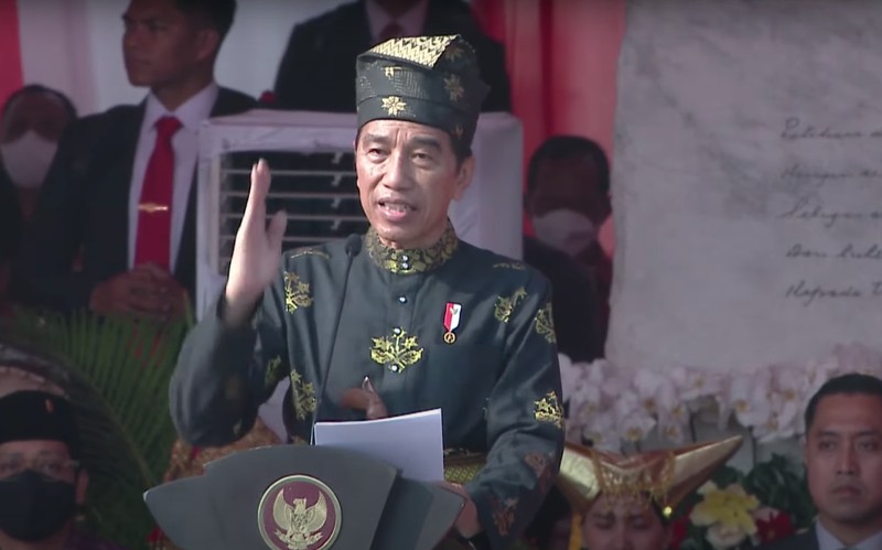Presiden Joko Widodo saat memimpin Upacara Hari Kelahiran Pancasila di Jakartra. (YouTube/Sekretariat Presiden)