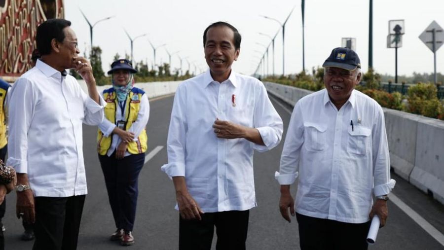 Menteri Basuki Dampingi Presiden Jokowi Resmikan Jembatan Kretek 2, Dinanti Masyarakat Untuk Tingkatkan Wisata Parangtritis. (PUPR)
