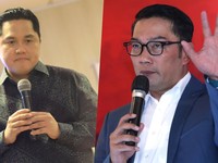 Survei Terbaru: Erick Thohir & Ridwan Kamil Cawapres Terkuat