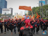 Massa Buruh Ini Blak-blakan 100% Bela Anies, Batal ke Ganjar
