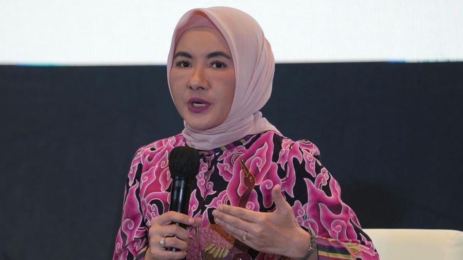 Nicke Widyawati, Direktur Utama PT Pertamina Persero. (Dimas Ardian/Bloomberg via Getty Images)