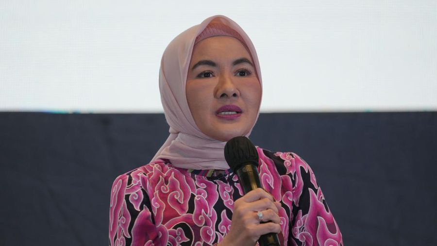 Nicke Widyawati, Direktur Utama PT Pertamina Persero. (Dimas Ardian/Bloomberg via Getty Images)
