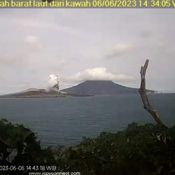 Gunung Anak Krakatau Erupsi Lagi, Kolom Abu Capai 500 Meter