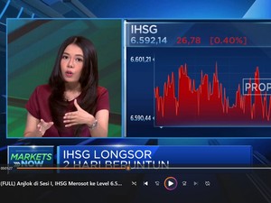 Video; Anjlok di Sesi I, IHSG Merosot ke Level 6.500-an