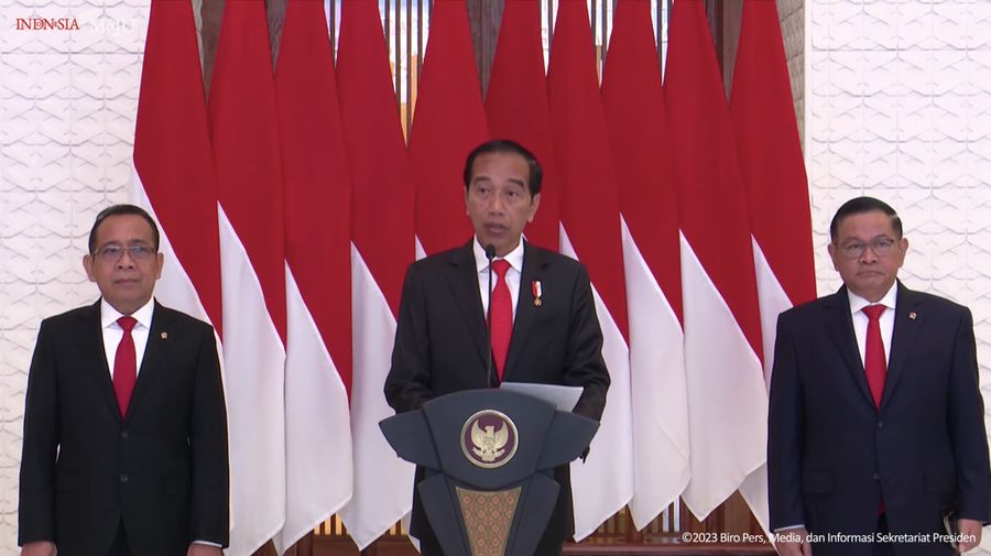 Keterangan Pers Presiden RI Joko Widodo, di Pangkalan TNI AU Halim Perdanakusuma, 7 Juni 2023. (Tangkapan Layar Youtube Sekretariat Presiden)