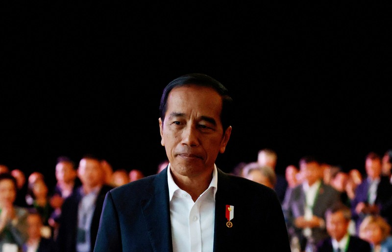 Pidato Presiden Jokowi di acara Ecosperity Week, Singapura, 7 Juni 2023. Pidato Presiden Jokowi di acara Ecosperity Week, Singapura, 7 Juni 2023. REUTERS/Edgar Su