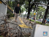 Penampakan Trotoar di Depan Kedubes AS yang Bakal Dibuka