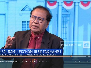 Rizal Ramli: PDB 5% Tak Bisa Serap 2,9 Juta Tenaga Kerja Baru