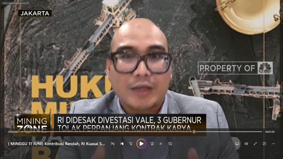 Kontribusi Rendah, RI Kuasai Saham Vale Sudah Mendesak! (CNBC Indonesia TV)