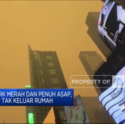 Langit New York Merah & Penuh Asap, Penerbangan Ditunda