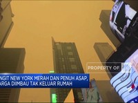 Langit New York Merah & Penuh Asap, Penerbangan Ditunda