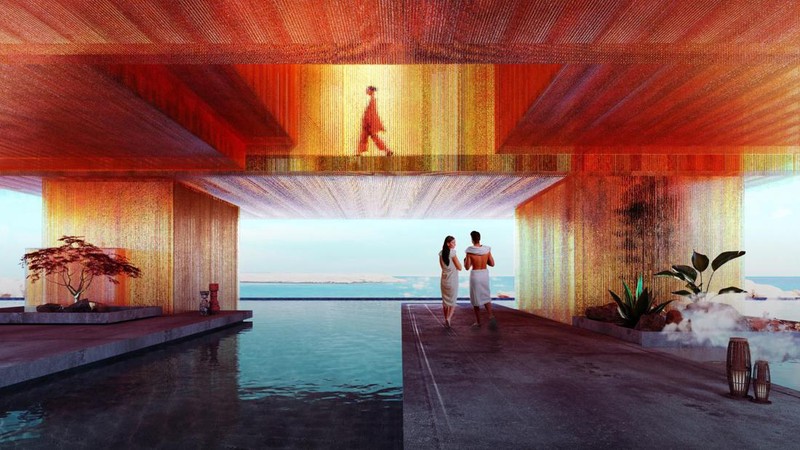Proyek pulau surga Sindalah di Neom, Arab Saudi. (Dok. Neom)