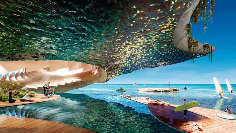Proyek pulau surga Sindalah di Neom, Arab Saudi. (Dok. Neom)