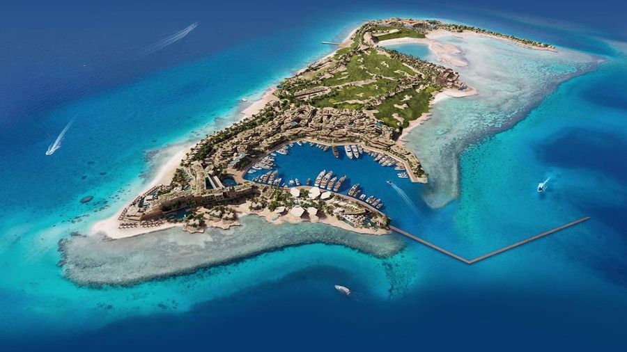 Proyek pulau surga Sindalah di Neom, Arab Saudi. (Dok. Neom)