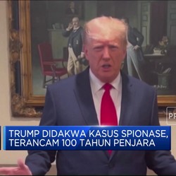 Didakwa Kasus Spionase, Trump Terancam 100 Tahun Penjara