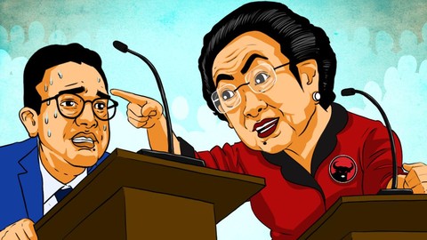 jokowi dan megawati karikatur