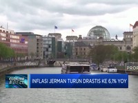 Inflasi Jerman Turun Drastis ke 6,1% YoY