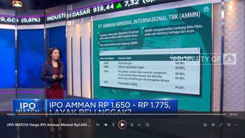 Video: Harga IPO Amman Mineral Rp1.650-Rp1.775, Layak Beli?