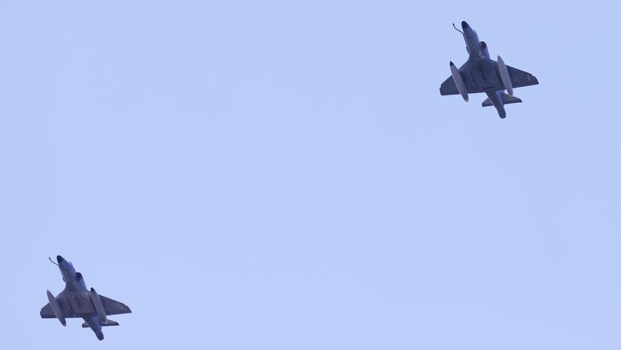 Pertahanan Atlantik Utara atau NATO menggelar latihan pengerahan angkatan udara terbesar pada Senin (12/6/2023). Hal ini terjadi saat aliansi itu sedang bersitegang dengan Rusia setelah Moskow menyerang Ukraina. (via REUTERS/POOL)