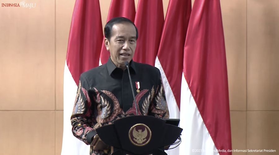 Sambutan Presiden Jokowi pada Pembukaan Rakornas Pengawasan Intern Pemerintah, 14 Juni 2023 (Tangkapan layar youtube Setpres RI)
