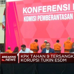 KPK Tahan Tersangka Korupsi Tukin di ESDM