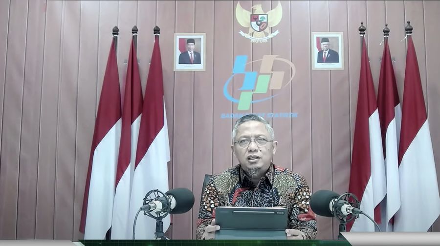 Moh Edy Mahmud dalam rilis BPS 5 Juni 2023. (Tangkapan layar)