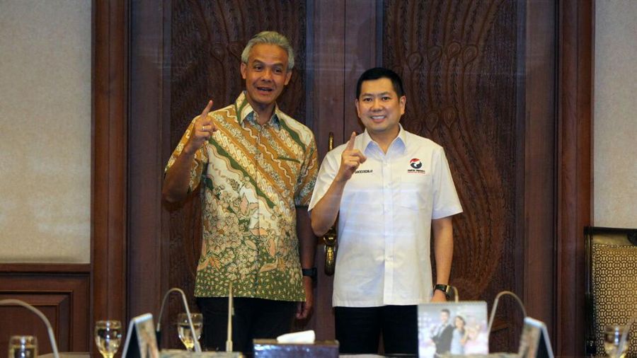 Ganjar Pranowo dan Hary Tanoesoedibjo (Tangkapan layar twitter @@Hary_Tanoe)