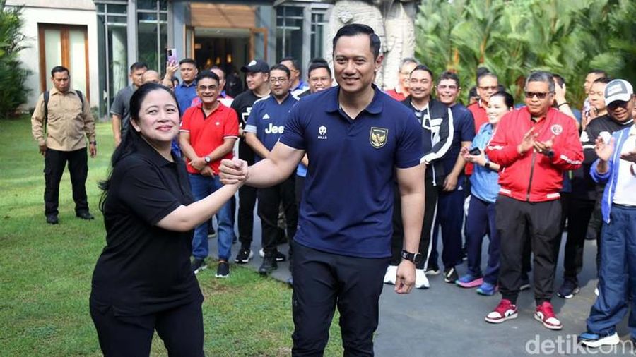 AHY - Puan Maharani (Detikcom-Grandyos Zafna)