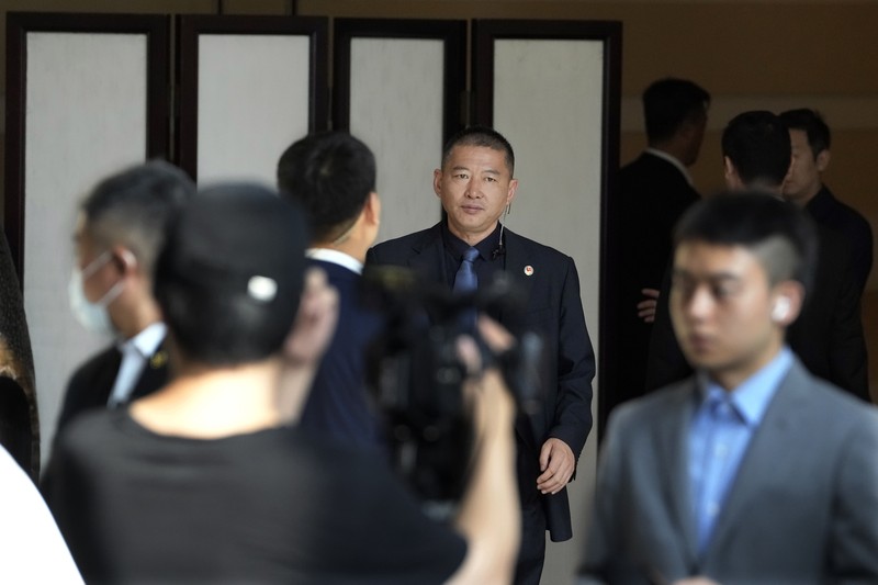 China Blinken U.S. Secretary of State Antony Blinken arrives in Beijing, Sunday, June 18, 2023. (Leah Millis/Pool Photo via AP)