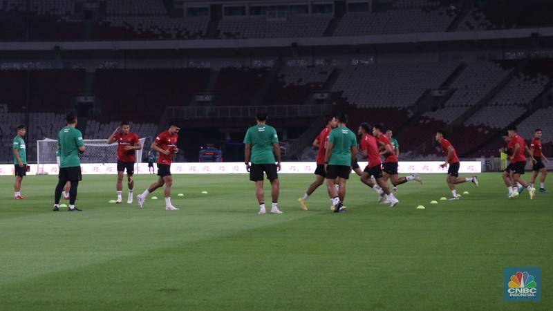 Press Conference Timnas Indonesia vs Timnas Argentina (CNBC Indonesia/Rindi Salsabila)