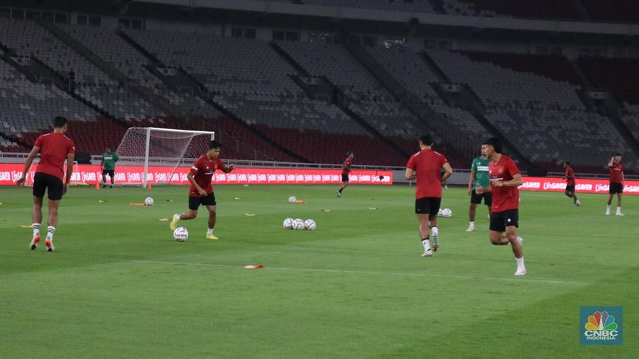 Press Conference Timnas Indonesia vs Timnas Argentina (CNBC Indonesia/Rindi Salsabila)