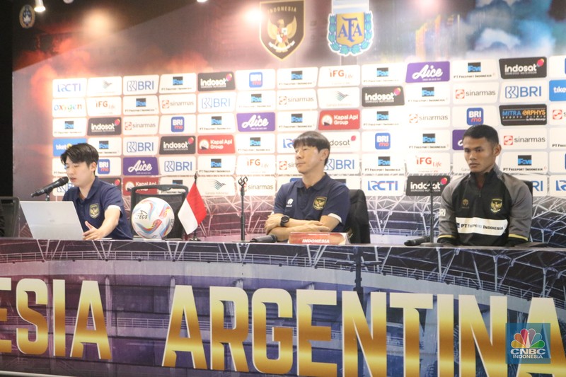 Press Conference Timnas Indonesia vs Timnas Argentina (CNBC Indonesia/Rindi Salsabila) Press Conference Timnas Indonesia vs Timnas Argentina (CNBC Indonesia/Rindi Salsabila)